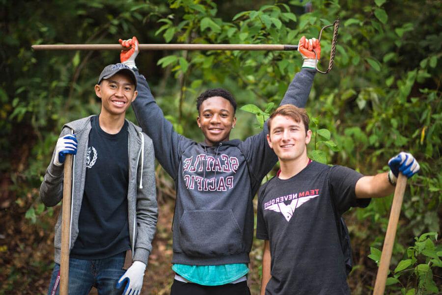 student volunteers